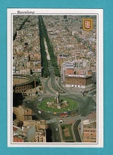 Barcelona, Vista aèria Plaça Espanya i ... / postcard, old postcard / NK