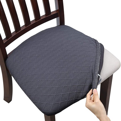 Schutzhülle Stuhlbezug Jacquard verdickt einfarbig elastisch Haushalt - Bild 6 von 25