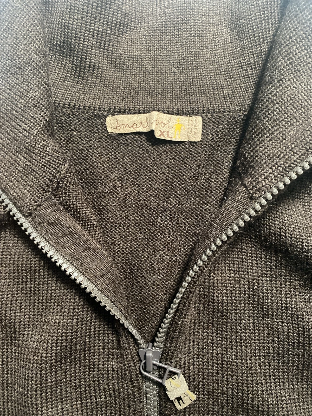 smartwool long sleeves 1/4 zip merino wool knit sweater