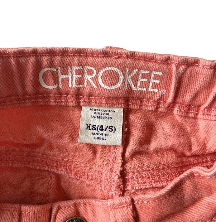Cherokee Coral Jean Jean Short Girls Size XS (4/5) - Image 3 of 3