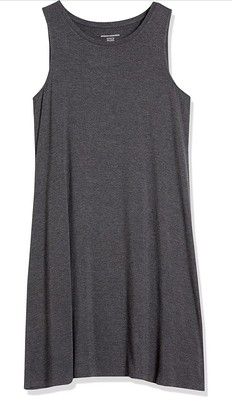 Amazon Essentials Women's Tank Swing Dress XXL - Charcoal Heather