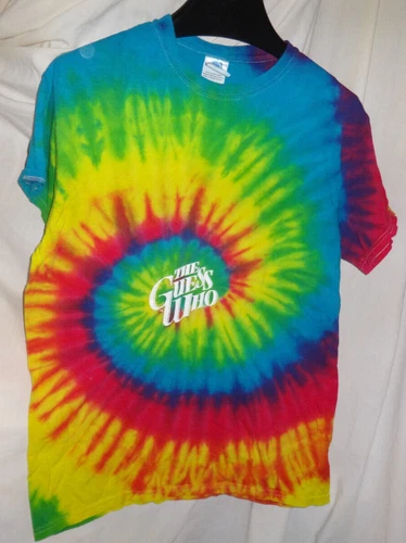 Vintage 2001 The Guess Who Tie Dye Concert T Shirt Size Medi 2000s vintage concert t-shirt, vintage, size M, single stitch, B+ condition
