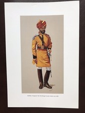 Military Print Duffadar(Sergeant)The First Belgan Cavalry (India) 1896