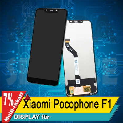Display Für Xiaomi Pocophone F1 Komplettes Bildschirm Lcd Touch Schwarz