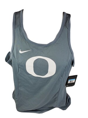 Oregon Ducks Nike Tank Top Women's  Medium DRI-FIT Training Gray Gorpcore New 