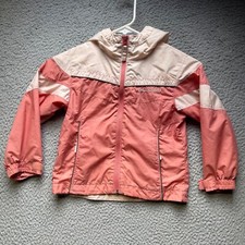 Columbia Jacket Youth Girls Size 4/5 Pink Full Zip Hoodie Windbreaker