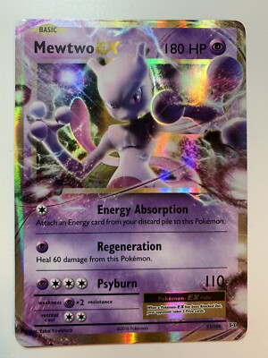 Mewtwo EX 52/108 XY Evolutions Holo Ultra Rare Pokemon Card Near