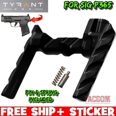 Tyrant Designs for SIG P365 BLACK AMBI SAFETY LEVER SWITCH SELECTOR 17-4 STANLES