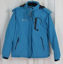 MOERDENG Women's Waterproof Snow Ski Snowboarding Jacket Light Blue Size Medium
