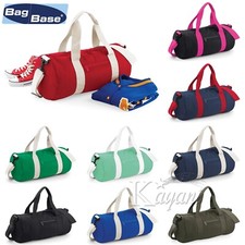 Bagbase VARSITY BAG Original BARREL BAG DUFFLE Gym Bag Travel Sports Holdall PE