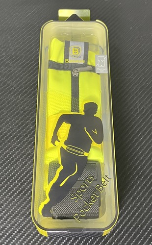 Baseus Sports Pocket Belt For Phones Up To 5.5", Bright Yellow / Black - NEW! - Picture 11 of 11