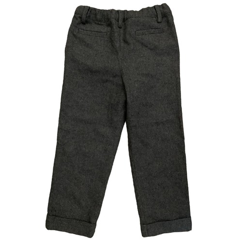 Rachel Riley Gray Wool Blend Pants Soft Trousers Pleats Pockets Girl Boy 5 - Picture 2 of 4