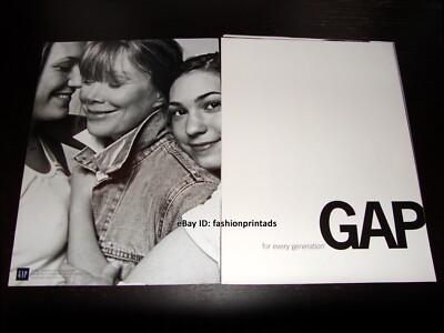 GAP 13-Page PRINT AD Fall 2002 SHALOM HARLOW Christian Slater SALMA HAYEK