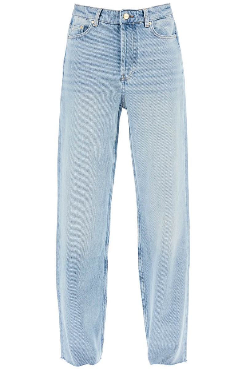 【関税込み】GANNI ブルー Izey ヘビー オーバーダイ ジーンズ Jeanz Izey in heavy overdyed denim GANNI Woman Tg. 27 JEANS