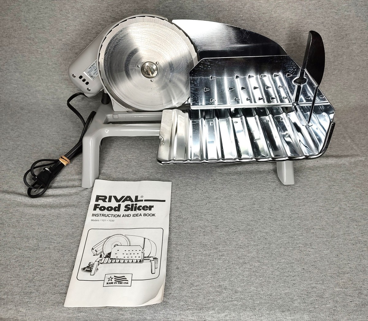 Vintage Rival Electric Food Slicer Model 1030 Stainless Steel | eBay