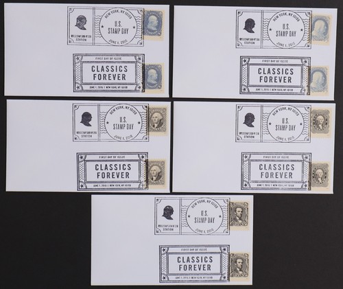 U.S. Used #5079a/f Forever Classics Lot of 5 First Day Covers