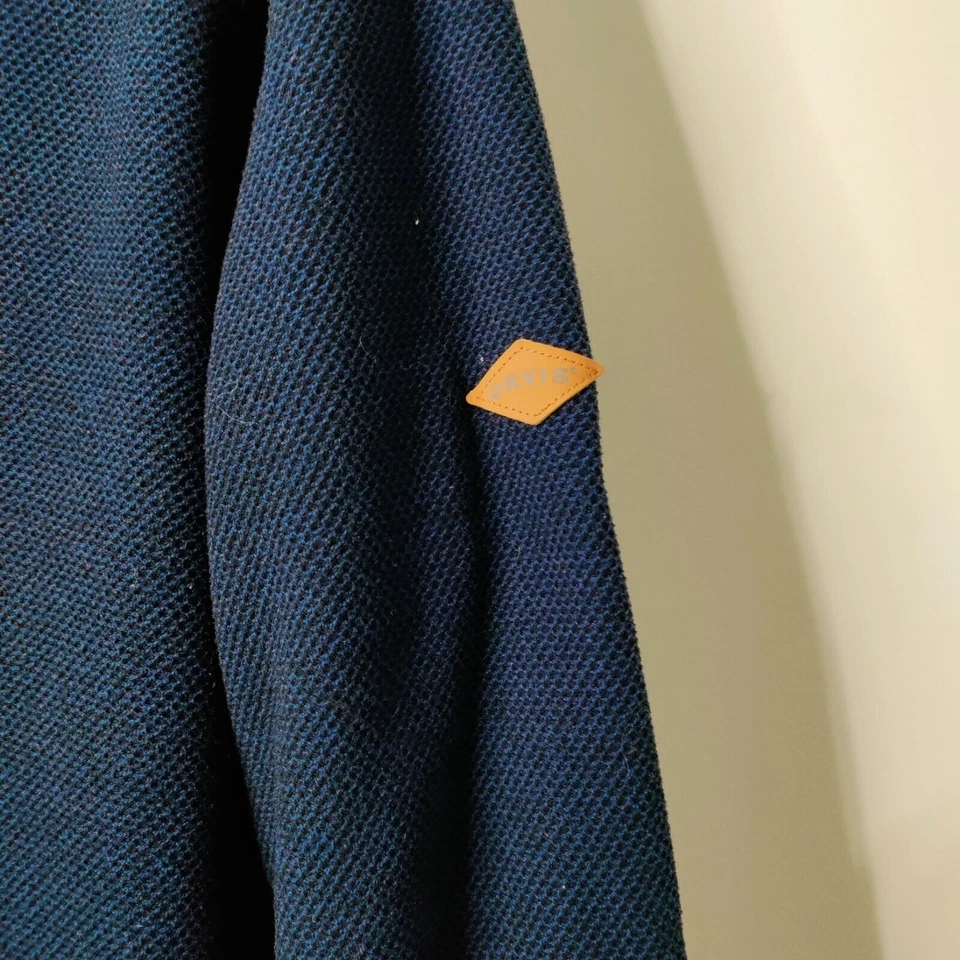 Jersey Orvis Hombres Azul XXL/EEG 1/4 Cremallera Sherpa Forrado de Vellón Pesado Exterior Foto 4 de 4