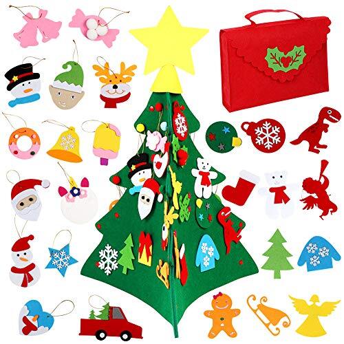 Albero di Natale in feltro, decorazione fai da te per bambini, set fai da (W1G) - Foto 1 di 1
