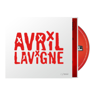 AVRIL LAVIGNE OFFICIAL LOVE SUX UK EXCLUSIVE SPRAY PAINTED CD NUMBERED of 2000 