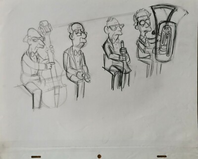 Simpsons TV Show Original Animationskunst Cel Produktion Requisite Zeichnung #68