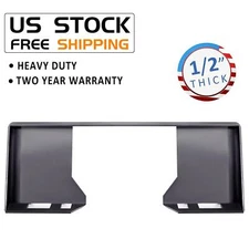 1/2" Skid Steer Mount Plate Adapter Loader Quick Tach Attachment For Bobcat