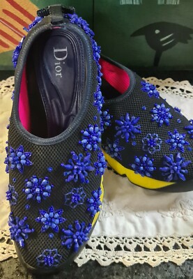 christian dior flower sneakers