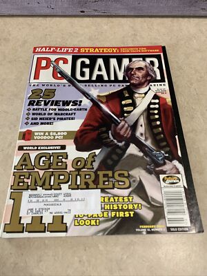 PC Gamer Magazine February 2005 Volume 12 #2 Age of Empires III Cover