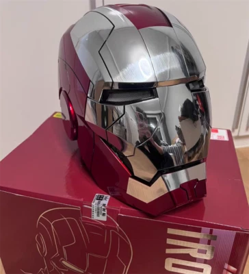 US Stock AUTOKING Iron Man MK5 1:1 Helmet Wearable Voice-controlled Cosplay Prop