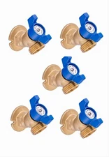 5 PCS 1/4Turn Sillcock Bibb &Flange 1/2  Inch Female Threaded Inlet x3/4" MHT 