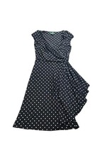 Ralph Lauren Dress Size 4P Black With White Dots