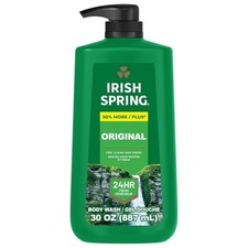 Irish Spring Body Wash for Men, Original Clean Body Wash Pump 30 Oz 0.43 per gallon