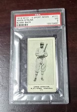 1916 M101-4 Sporting News #171 - PSA 3 Amos Strunk Philadelphia As 1908 Shamokin
