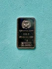1 Gram Silver Bar  "  Coat of Arms "  Design..