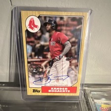Topps Autograph Insert Xander Bogaerts Boston Red Sox 1987 87BA-XB 2022