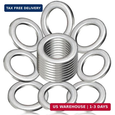 24-PCS Oil Drain Plug Gasket Washer- Aluminum M14 Crush Washer Oil Drain Plug- P