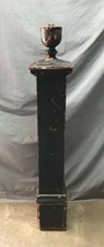 Antique Decorative Wood Mission Fluted Finial Newel Post 9x52 VTG Old 1349-25B