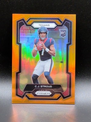 2023 Panini Prizm C.J. Stroud Texans #339 Rookies Orange Prizm RC /249