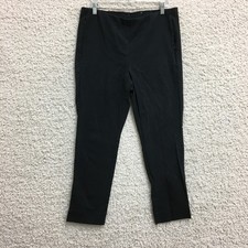 J Jill Pants 12 Adult Black Essential Cotton Stretch Ankle Dress Classic Womens