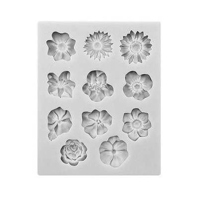 Silikon Blume Spitze Fondant Form Kuchen Rose Pflanzen Dekorieren Backen Glasur Form