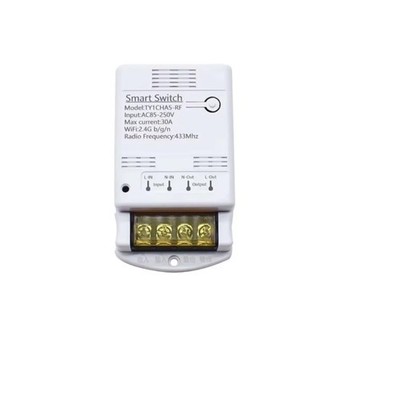 MHCOZY Tuya App Smart WiFi Control Switch, 30A Max Output,Add White 