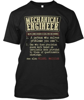 Mechanical Engineer Dictionary Nme-chan-i-cal T-Shirt Made in USA Size S to 5XL