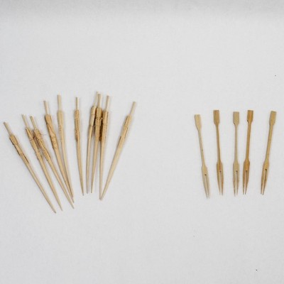 5 Vintage Japanese Jubako Mini Chopsticks & Forks - Unique Designs Lot