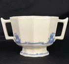 ROOKWOOD POTTERY BLUE SAILING SHIPS DOUBLE HANDLED BOWL M-27
