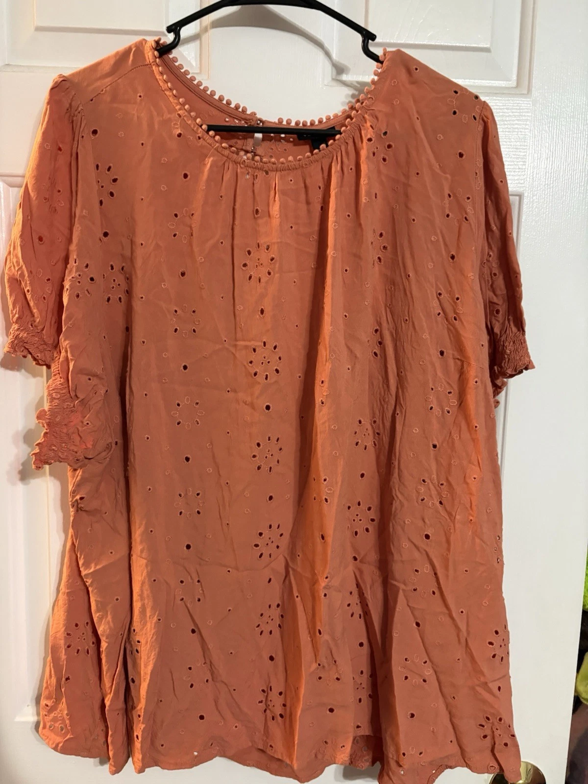 Torrid Short Sleeve Rust Color Shirt Size 4 4X - product detail image 1