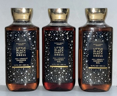 3 Little Black Party Dress Shower Gel Bath & Body Works 10 fl oz 