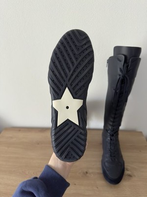 SS 2017 Christian Dior “J'Adior” D-Fence Knee High Lace-Up Leather
