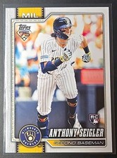 Anthony Seigler 2026 Topps Series One Flag Ship #286 RC Brewers Rookie 