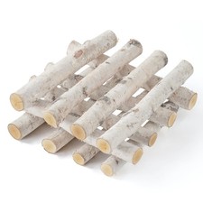 12-Pack Birch Logs for Crafts,Christmas Fireplace Decor 12'' Length, Wood 