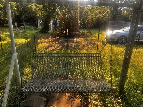 Vintage Metal Porch Swing