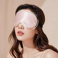Double-Sided Silk Sleeping Eyeshade Light Blocking Breathable Travel Slee